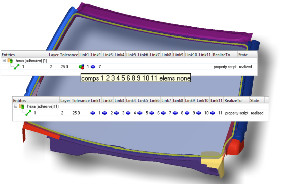 HyperMesh_Seam Connector—Hexa Adhesives_Altair官方帮助文档