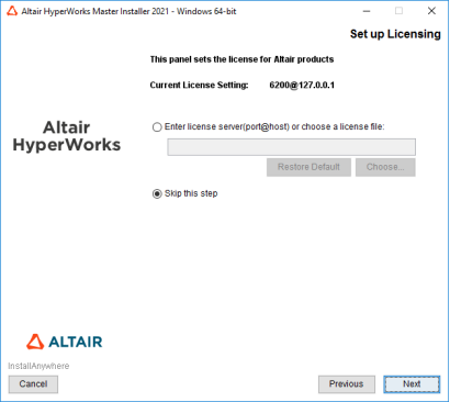 Windows系统HyperWorks2021安装HyperWorks