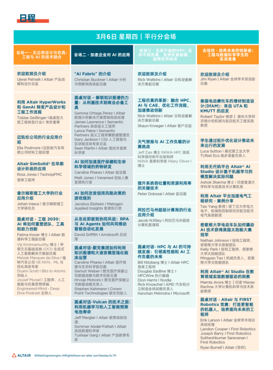 会议日程