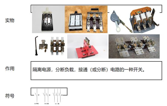 刀开关 （隔离开关）