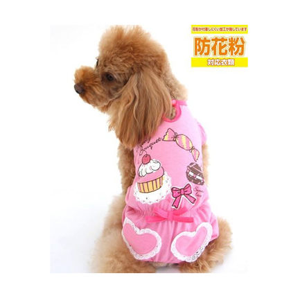 日本PET PARADISE 漂亮花束甜点防花粉连衣裤