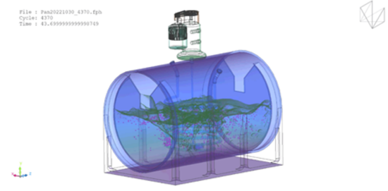 高压反应釜深度机理多相流仿真案例
