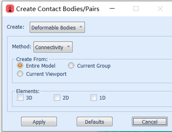 设计仿真MSC Nastran自动接触定义介绍