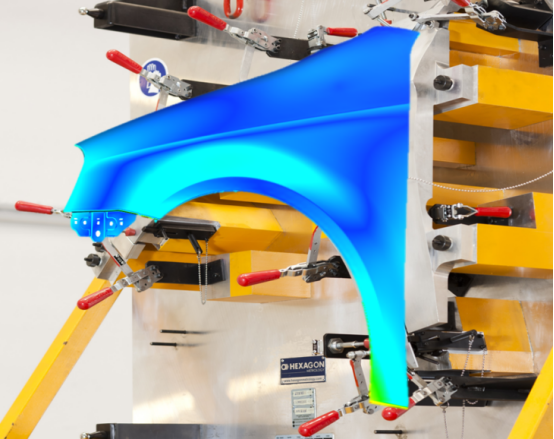 翼子板虚拟检具仿真