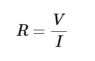 电阻R由欧姆定律