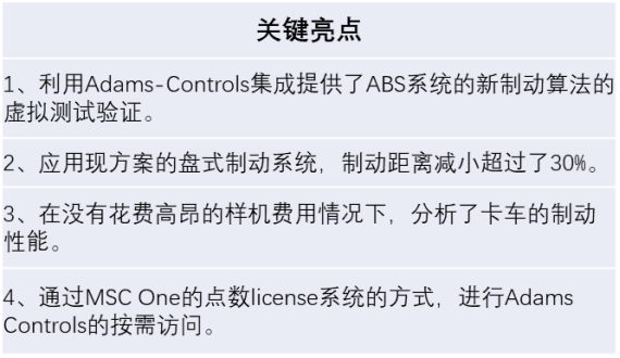 Adams 制动仿真助力美驰汽车公司缩短30%制动距离_设计仿真