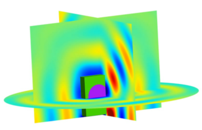 HVAC单元附近的声场分布云图