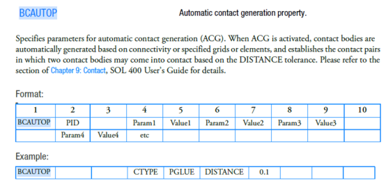 设计仿真MSC Nastran自动接触定义介绍