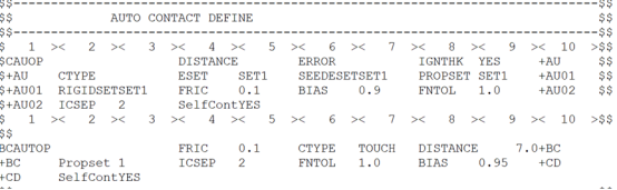 设计仿真MSC Nastran自动接触定义介绍