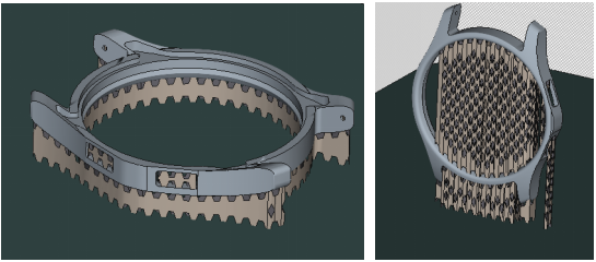不同摆放角度(左-平放,右-立放)