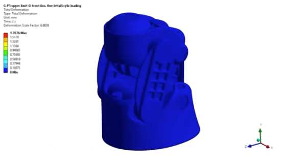 与CIMCOM Engineering合作,制作了与台架测试相对应的变形仿真动画