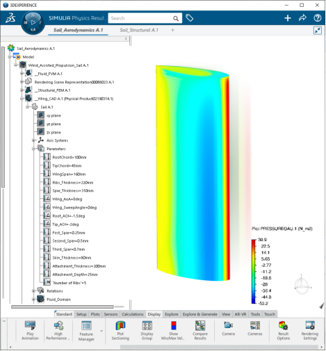 使用3DEXPERIENCE平台对风力辅助推进进行建模和仿真