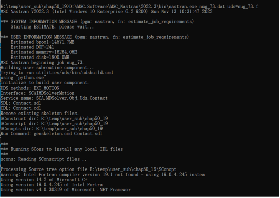 MSC Nastran用户子程序功能的使用方法