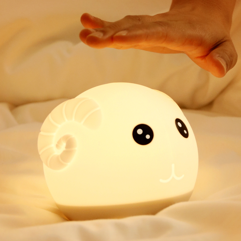 Sleeping Children's Room Decorative LED Animal Shaped Touch Atmosphere Lamp