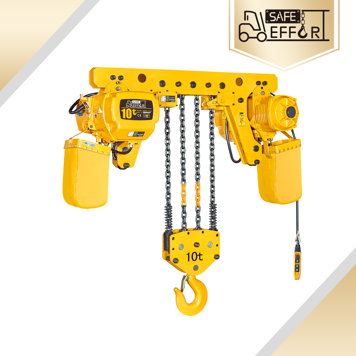 low-headroom electric chain hoist