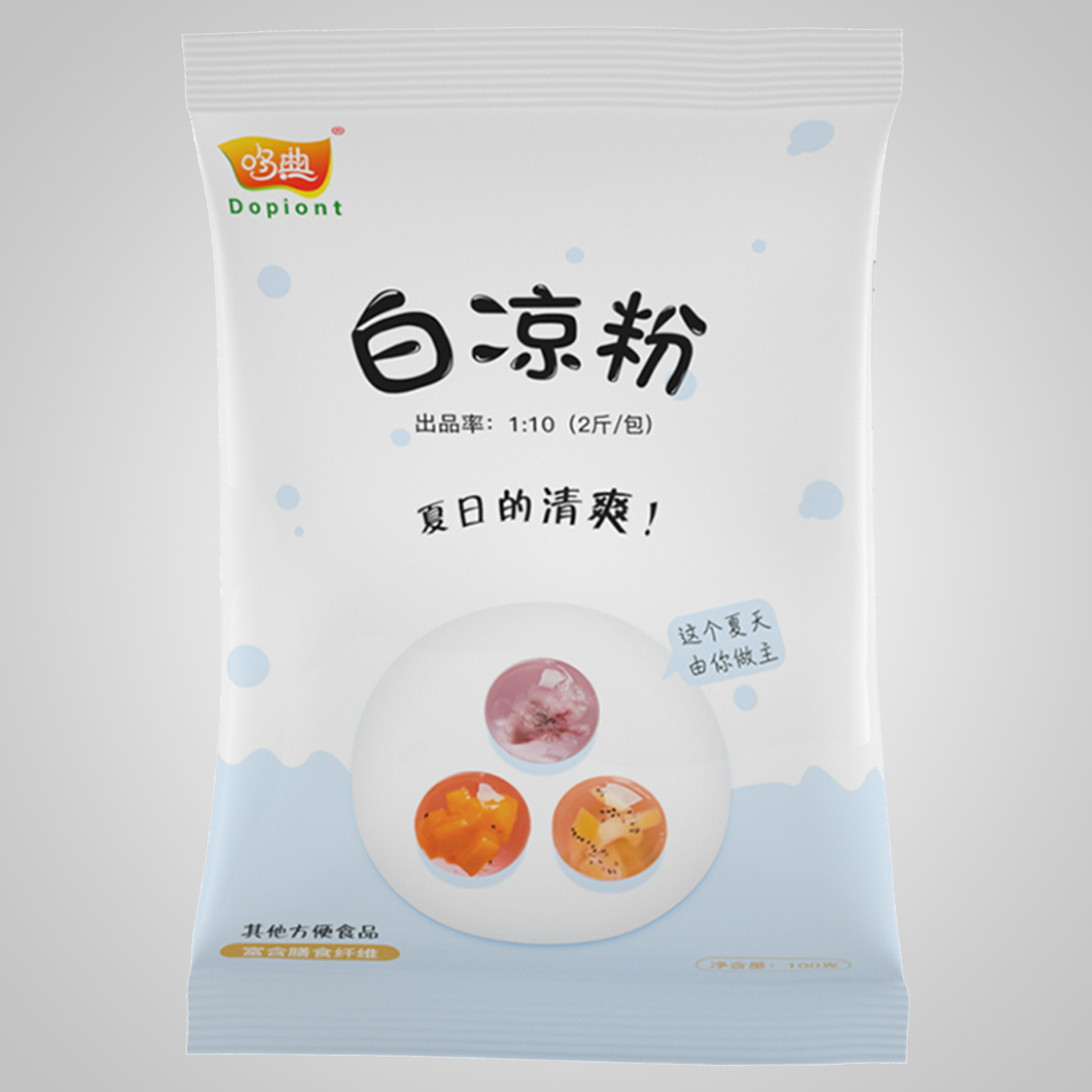 <span style="font-family:Microsoft YaHei, 黑体, Helvetica, Arial, Tahoma, sans-serif;font-size:18px;"><strong>白凉粉</strong></span><span style="color:#5A5A5A;font-family:Microsoft YaHei, 黑体, Helvetica, Arial, Tahoma, sans-serif;font-size:16px;"><br />
名称：白凉粉&nbsp; 规格：40g/袋&nbsp; 贮存条件：置于阴凉干燥处,不得与有毒有害物质混堆。&nbsp; 保质期：18个月&nbsp; 配料：食用葡萄糖、魔芋粉、增稠剂(407)、其他(508)&nbsp;&nbsp;制作方法：将5-6斤沸水(不低于90℃)倒入容器中，再将冰粉粉一袋倒入沸水中快速搅拌1-2分钟(或在锅中熬煮2分钟凝固效果更佳)，冷却凝固后即可食用。也可将搅拌好的冰粉粉冰镇后，放入适量的红糖水、白糖、碎花生、枸杞、黑芝麻等食用，口感更佳。</span>