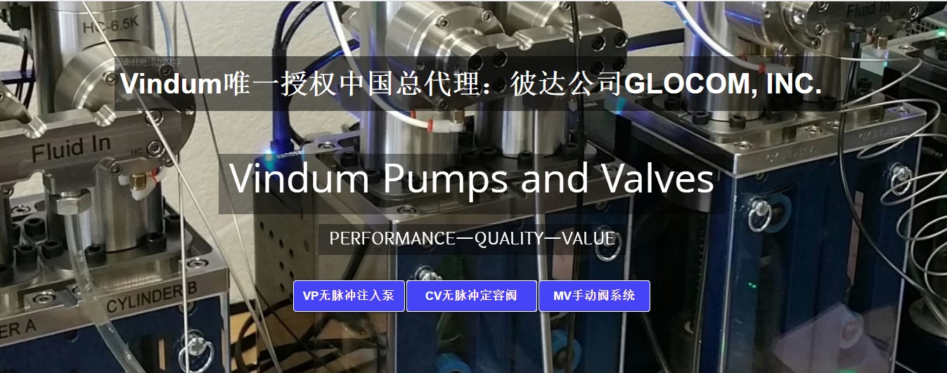 Vindum高温高压无脉冲注入泵