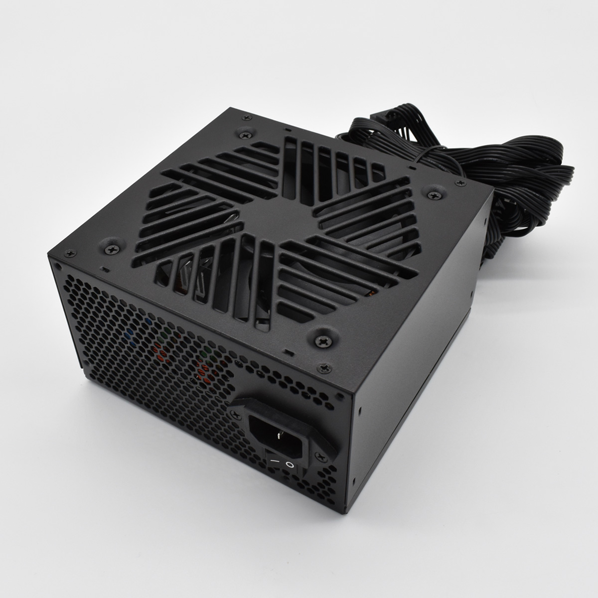 ATX POWER SUPPLY 750W BLACK COVER 12CM FAN HIGH QUALITY FLAT WIRES FOR PC CASE SKPS750-1