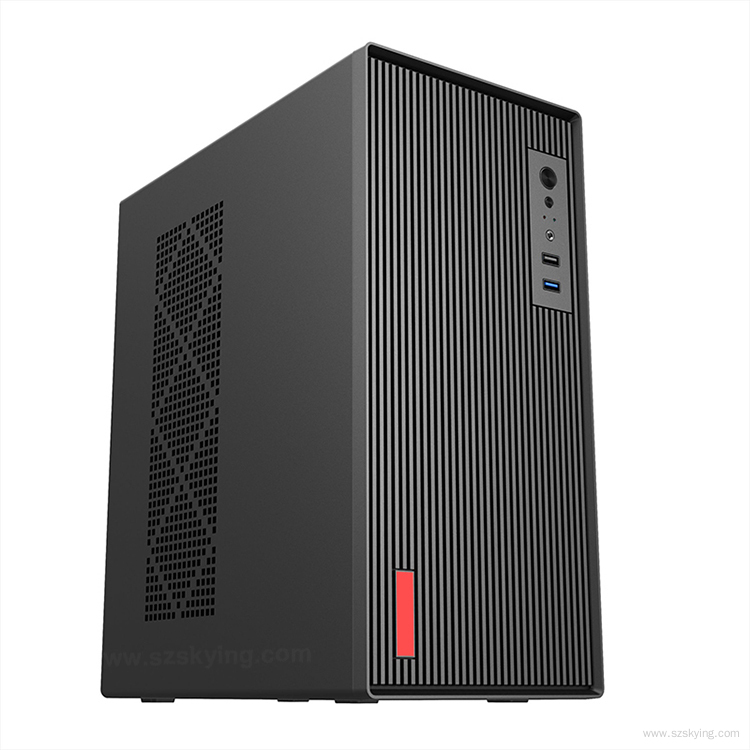 High Quality Design Micro Case Business Office 0.8mm Material Computer Tower Black SKMOCWLZ-B