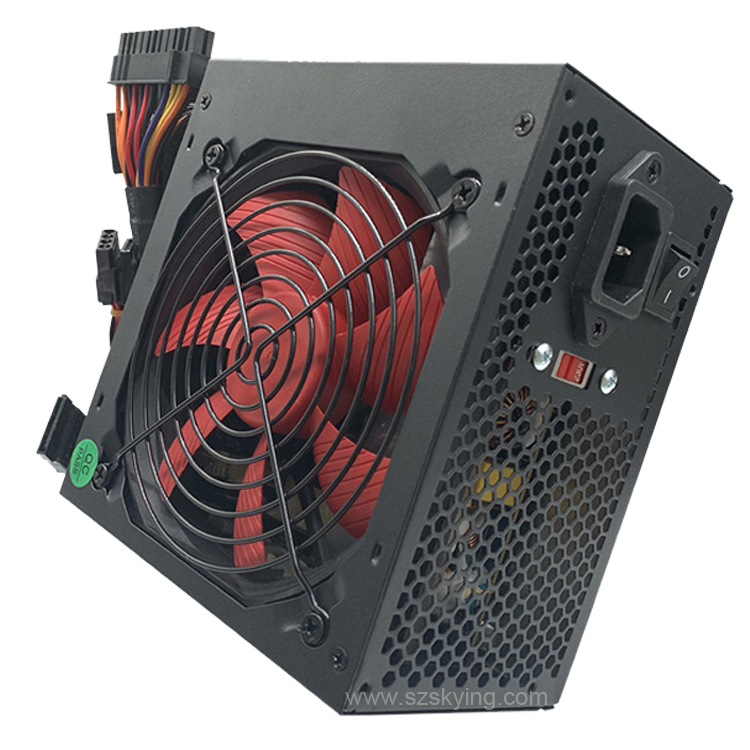 New Rated 550W Red silent Fan Computer Cabinet Power Supply Desktop Power Supply SKPS550 Game Case PSU For PC Tower