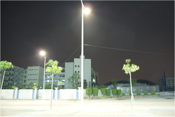 东莞中堂中学为学校区域照明工程