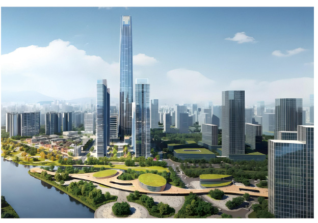 广东岐江新城商业体建设