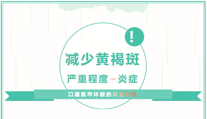 口服氨甲环酸的双重好处：减少黄褐斑的严重程度和炎症