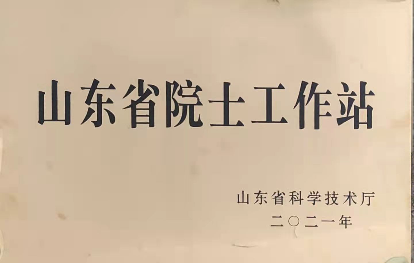 山东省院士工作站