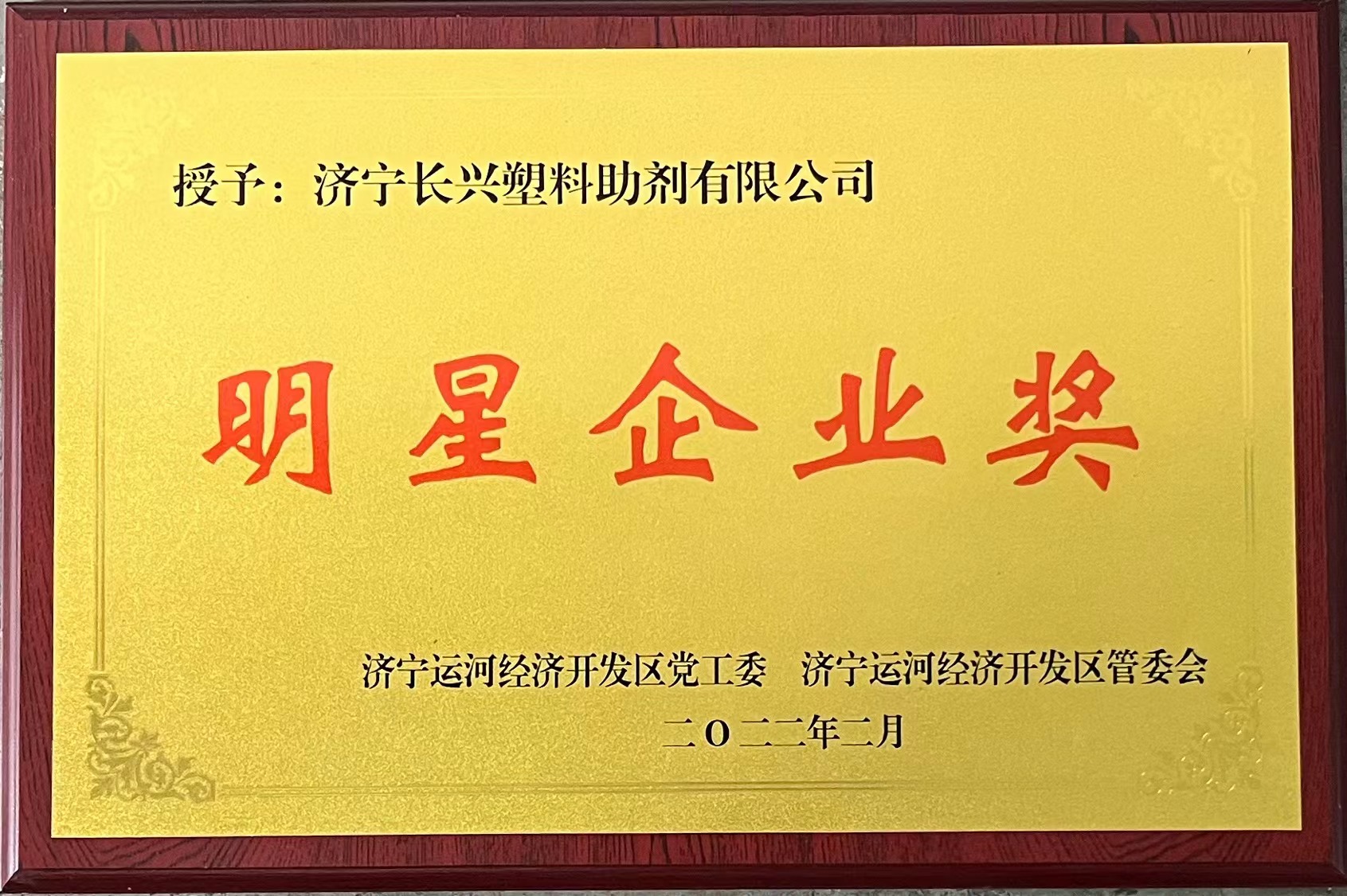 明星企业奖