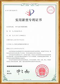 <div style="text-align:center;">
	<span style="font-family:Microsoft YaHei;"><br />
<span style="font-size:14px;"></span><span style="font-size:14px;">實(shí)用新型專(zhuān)利證書(shū)</span></span>
</div>