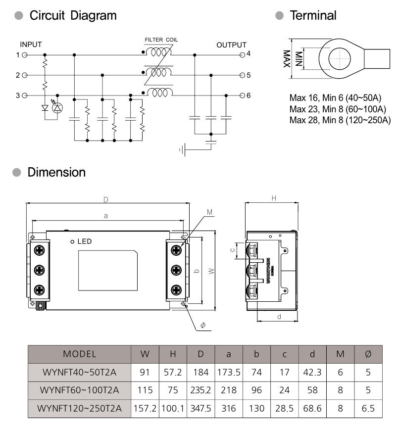 WYNFT60T2C ,WYNFT80T2C