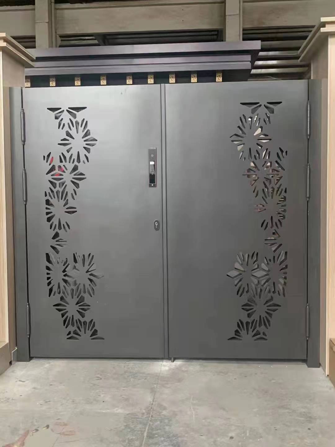 铝合金铝艺精雕双开门