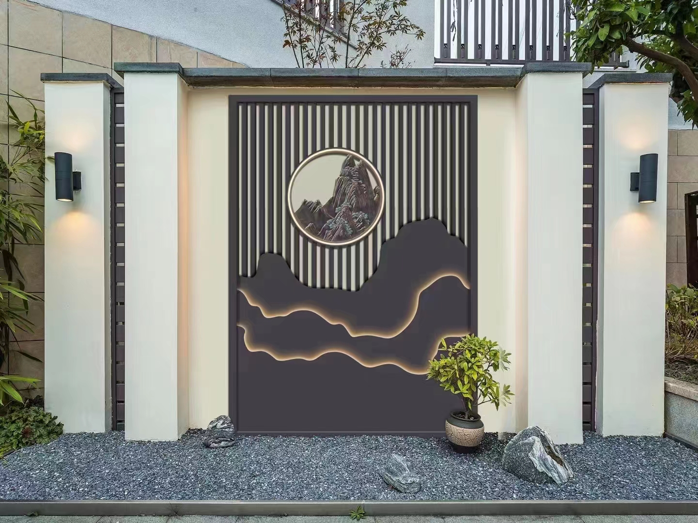 中式铝艺屏风