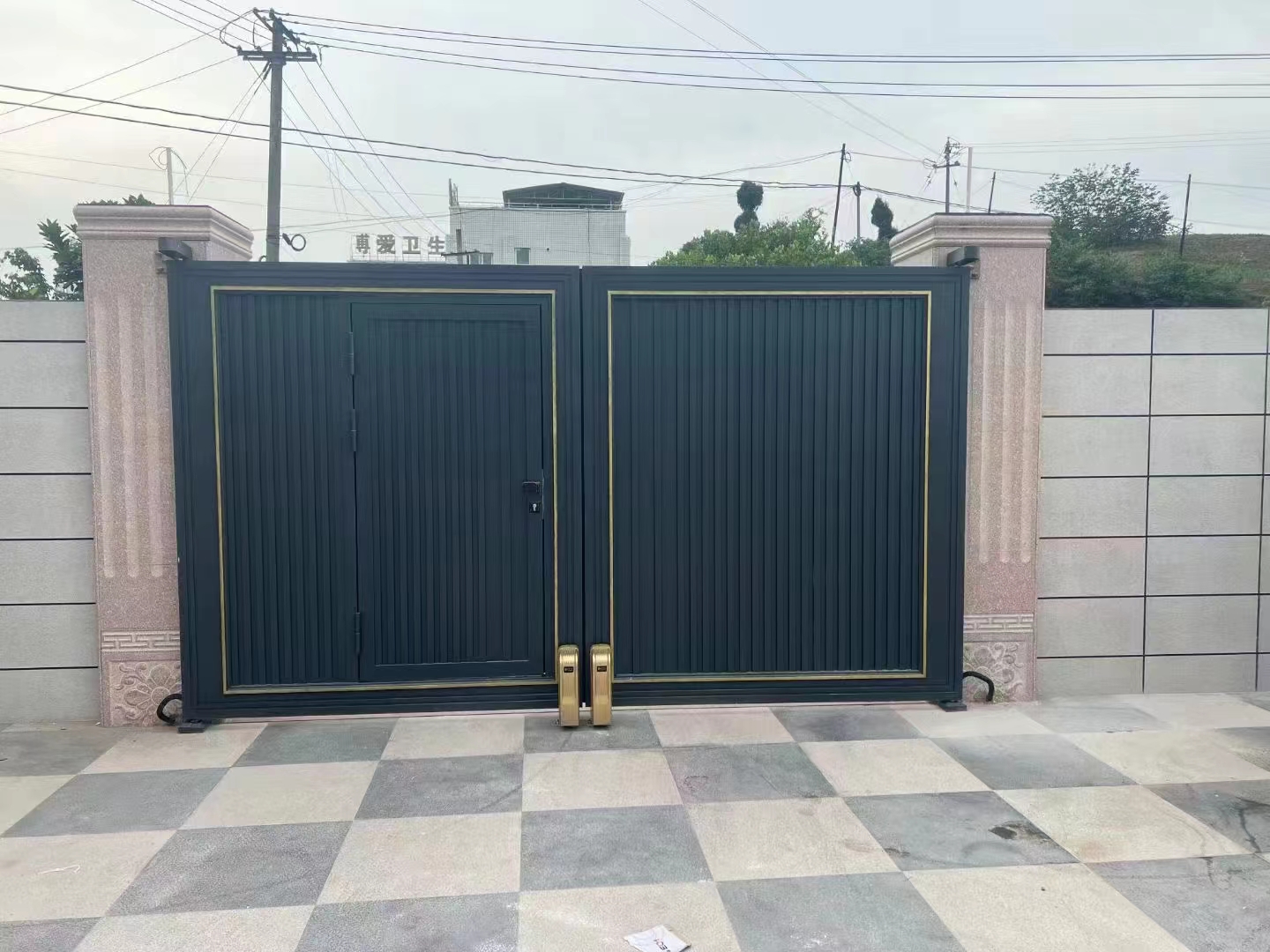 铝合金铝艺庭院双开门
