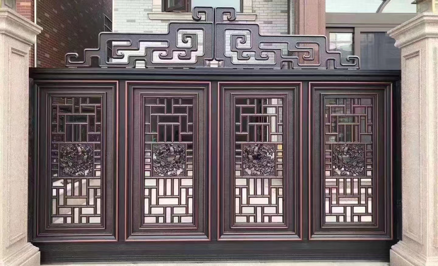 铝合金欧式双开大门