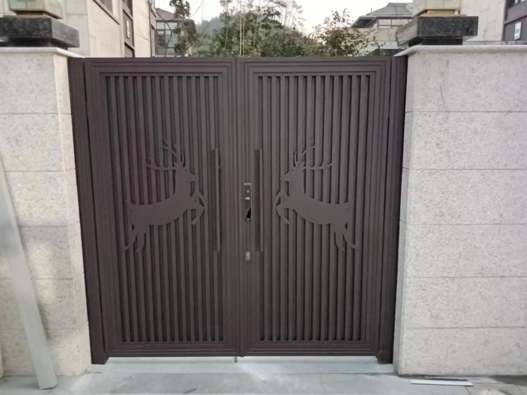 铝合金跳跃的小鹿双开门