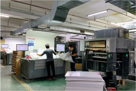 深圳印刷廠步殼印刷的印刷車間照片
