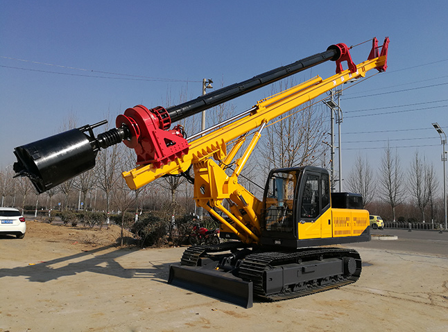 履帶式旋挖鉆機的機鎖桿的結構