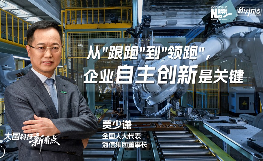 贾少谦代表：从"跟跑"到"领跑"，企业自主创新是关键