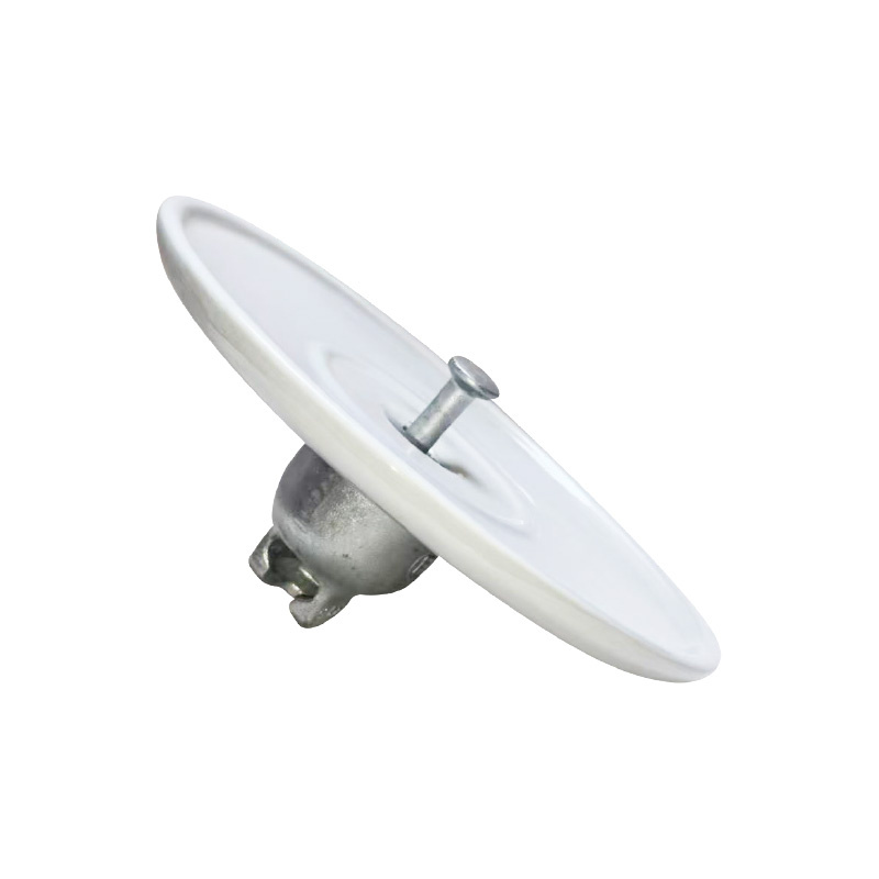 Aerodynamic disc type porcelain insulator