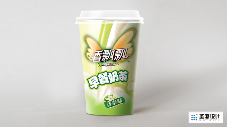 香飘飘奶茶/香飘飘早餐奶茶/香草味/杭州包装设计/杭州圣海包装艺术设计有限公司
