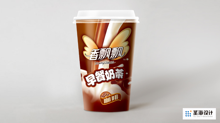 香飘飘奶茶/香飘飘早餐奶茶/咖啡/杭州包装设计/杭州圣海包装艺术设计有限公司