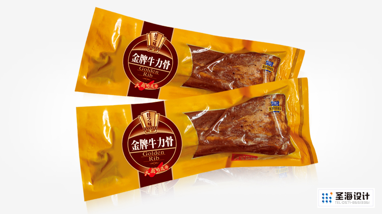 厨宝生制速冻食品/厨宝牛排/金牌牛力骨/杭州包装设计/杭州圣海包装艺术设计有限公司