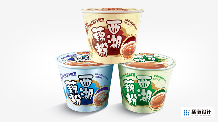 唐纳兹西湖藕粉包装设计/杭州包装设计/杭州圣海包装艺术设计有限公司