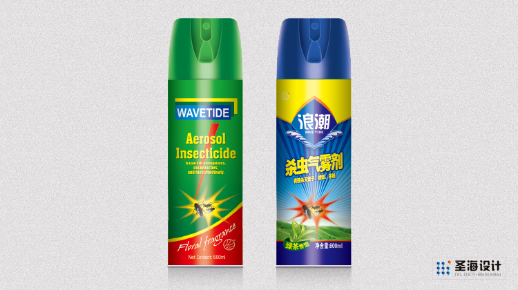 浪潮品牌形象设计/灭蚊剂包装设计/杭州包装设计/杭州圣海包装艺术设计有限公司