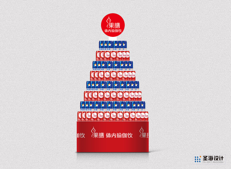 果膳堂/果膳体内瑜伽饮品牌设计/产品地堆设计/水溶性膳食纤维饮料包装设计/杭州包装设计/杭州圣海包装艺术设计有限公司