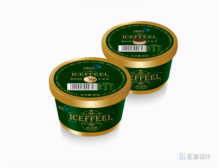 香港艾斯菲尔/冰淇淋包装设计/香港甜点冰淇淋/杭州包装设计/杭州圣海包装艺术设计有限公司