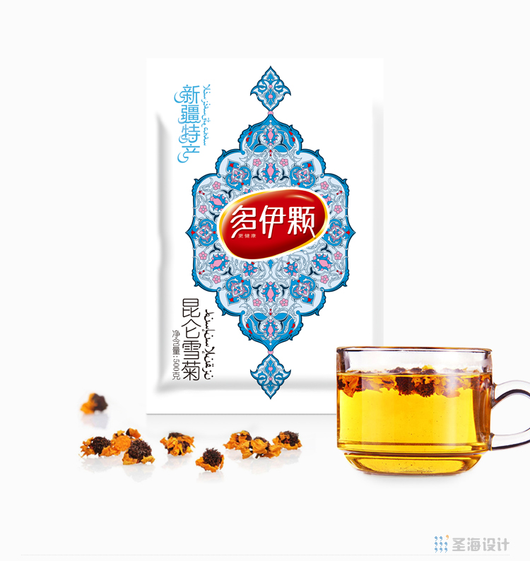 多伊颗雪菊包装设计/红枣/坚果/线上包装/网店包装/杭州包装设计/圣海包装设计