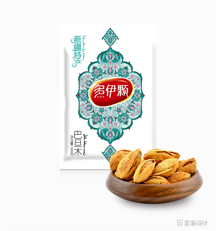 多伊颗雪菊包装设计/巴旦木/红枣/坚果/线上包装/网店包装/杭州包装设计/圣海包装设计
