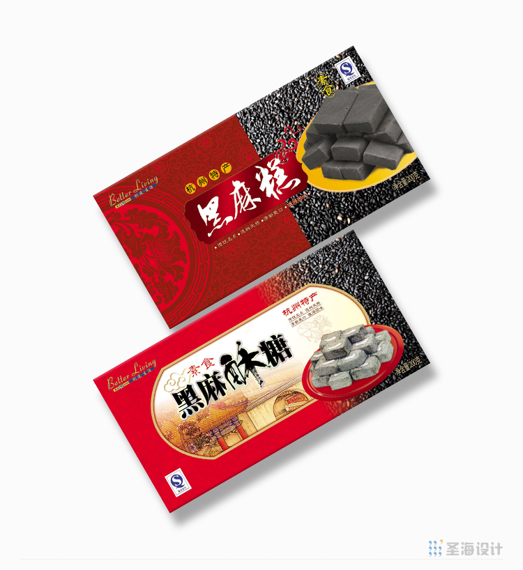 万隆杭州糕点特产/西湖藕粉/杭州包装设计/圣海包装设计